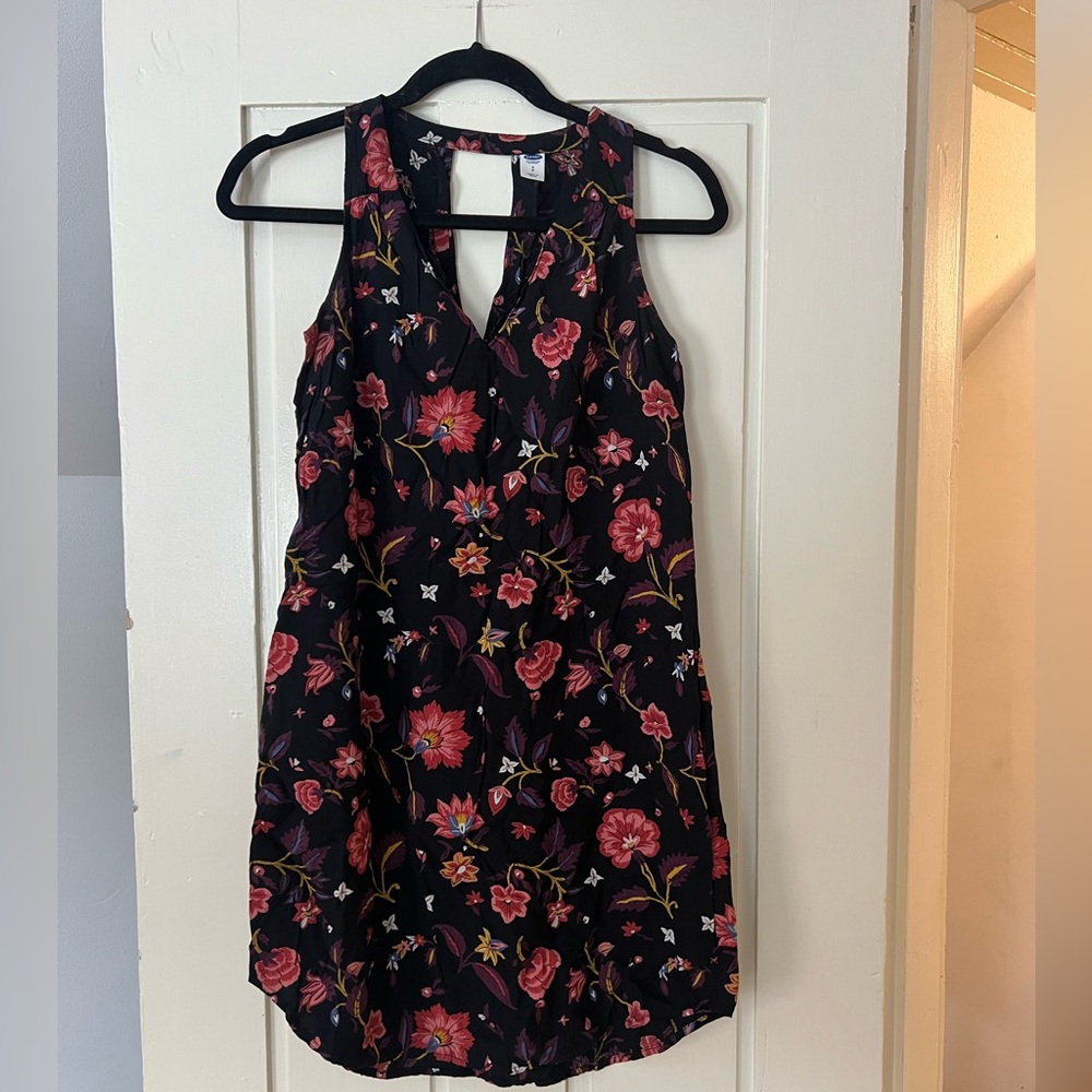 Floral Black Dress
